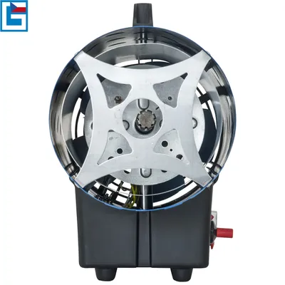 Front view of a gas heater.