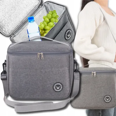 Zdjęcie produktu dla EDIBAZZAR | Duża torba termiczna na lunch, idealna na śniadanie, piknik i plażę