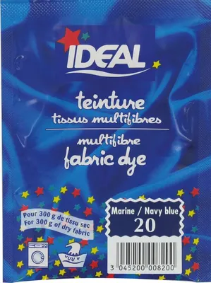 Image de Teinture Tissu Main-machine  Bleu Marine N°20