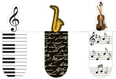 Imagen del producto de Juego de 3 marcadores magnéticos, marcadores magnéticos, música