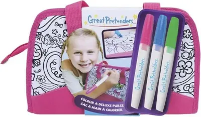 Produktbild von Colour-Me-Handtasche, pink - Kinderhandtasche zum Ausmalen