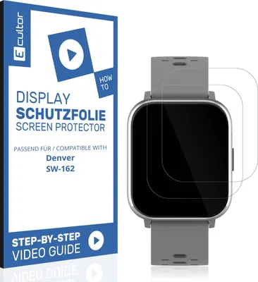 Produktbild von 2x 3D Schutzfolie Matt für Denver SW-162 Display Flexibel Full Cover
