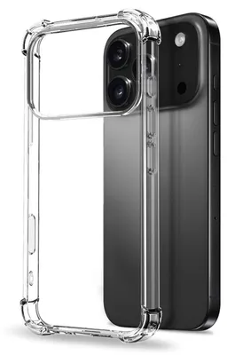 Image de Coque de protection en silicone et TPU antichoc pour Apple iPhone 17 Pro Max, transparente