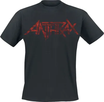 Produktbild von Anthrax T-Shirt Herren Large Logo schwarz M