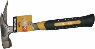 Image de Ironside 100-152 Marteau à lattes 600g 2K-Gri. avec aimant, anti vibration, noir/gris argenté