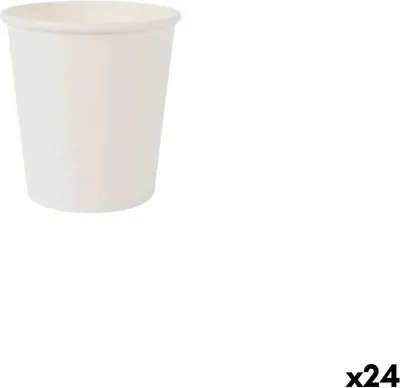 Obrázek produktu pro Sada kelímků algon jednorázové kelímky lepenka bílá 20 kusů 120 ml (24 kusů)