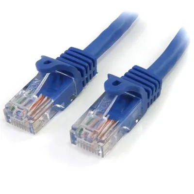 Produktbild von StarTech.com 1m Cat5e RJ45 UTP Netzwerkkabel Snagless - Cat 5e Patchkabel - Blau, 1 m, Cat5e, U/UTP (UTP), RJ-45, RJ-45, Blau