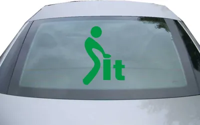 Produktbild von Indigos UG - Aufkleber Heckscheibe & Motorklappe DE6458 - grün - 600x428 mm - It - Auto Scheiben Fenster Heckklappe Tuning Racing JDM - Die cut