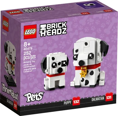 Image de Ensemble LEGO BrickHeadz Animaux 40479 Chien dalmatien et chiot