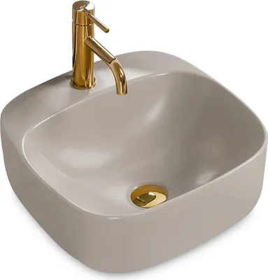 Obrázok produktu pre Umývadlo Na Dosku Rea Luiza 42 Square Grey