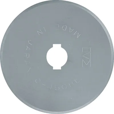 Produktbild von KAI 5045BL Ersatzklinge glatt Ø 45mm, für Rollschneider 5045, RS-45, silber/grau (1 Stück)