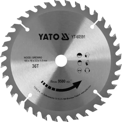 Obrázok produktu pre TCT pílový kotúč na drevo 165x36tx16mm