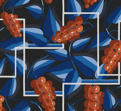 Produktbild von Khroma by Masureel Tapete Blätter Blau - 630523 - 70 cm x 10.05 m