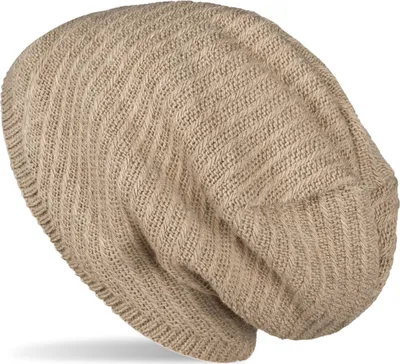 Produktbild von styleBREAKER Uni Strick Beanie Mütze mit Thermo-Fleece Innenfutter, Einfarbige Winter, Uni Strickmütze 04024176