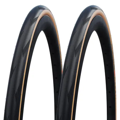 Produktbild von 2x Schwalbe Pro One TT Tubeless Easy 28-622 Classic-Skin Faltreifen 700x28C