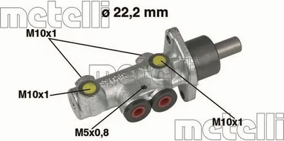 Produktbild von METELLI 05-0353 Bremszylinder Hauptbremszylinder für FIAT Doblo Cargo (223) Doblo Kombi (119, 223)