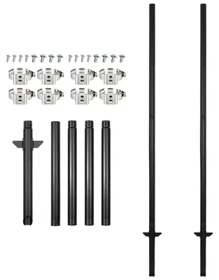Produktbild von Set mit 2 Stützankern und Befestigungsmaterial für den Garten