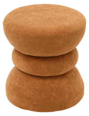 Produktbild von Runder sitzhocker „ritem“, durchmesser 36 cm, bernsteinfarben - Atmosphera créateur d'intérieur