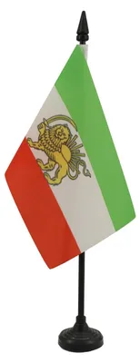 Produktbild von AZ FLAG Tischflagge Iran alt 15x10 cm Polyester 100D Kunststoffsockel