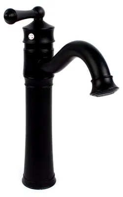 Produktbild von Wasserhahn Retro Nostalgie Drache Küchen Waschbecken Messing Mischbatterie Wasserhahn Vintage Waschbeckenarmatur Nostalgie Einhebelmischer Mischbatterie für Badezimmer, Schwarz
