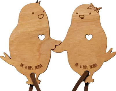 Produktbild von Mr. & Mrs. Panda paar schlüsselanhänger Küken Herz - Geschenk, Pärchen, Freund, Paare, Freundin, Liebes, Liebe, Hochzeit