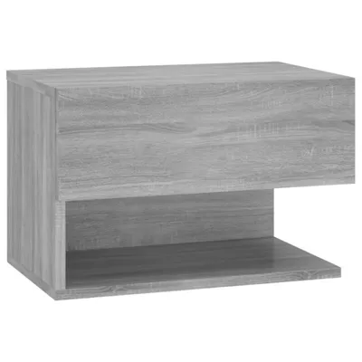 Produktbild von Wand-Nachttisch Grau Sonoma Holzwerkstoff 46 x 29,5 x 30 cm