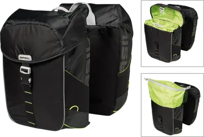 Produktbild von Basil Miles, Hinten, Fahrradtasche, Polyester, Schwarz, 34 l, 10 kg