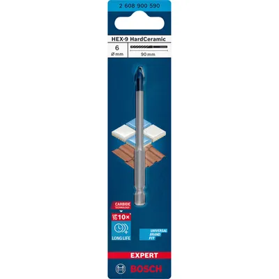 Image de Foret Hard Ceramic BOSCH HEX-9 EXPERT