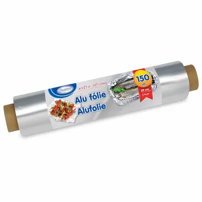 Produktbild von 1x Alufolie extra stark 29 cm x 150 m 14 my einzeln verpackt