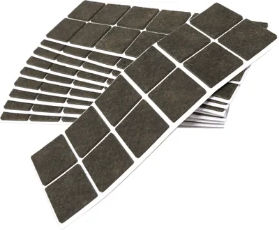 Produktbild von Adsamm® | 120 x selbstklebende Filzgleiter / Braun / 40x40 mm / quadratisch / Möbelgleiter aus Filz mit 3.5 mm Stärke
