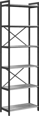 Image de Étagère vidaXL Gris Sonoma 60 x 30 x 189,5 cm en aggloméré