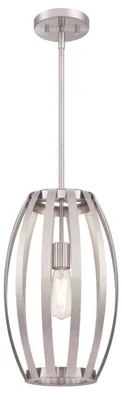 Image de Suspension à une flamme Farah nickel brossé