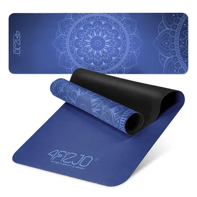 Produktbild von 4FIZJO Yogamatte Wildleder 183 x 61 cm, 1,5 mm, rutschfest, leicht, blau