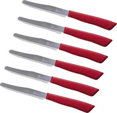 Image de Couteaux de cuisine, lame de 11 cm, acier inoxydable, pour légumes et viande