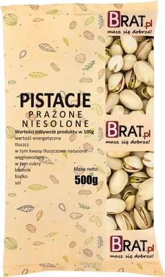 Obrázek produktu pro Pražené nesolené pistácie 500g