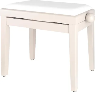Image de Tabouret de piano Proline blanc crème mat