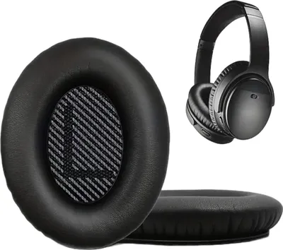 Obrázek produktu pro TRADEBIT 2x náhradní náušníky pro sluchátka BOSE QC35 QC25 QC15 2 AE2 QC2 černá