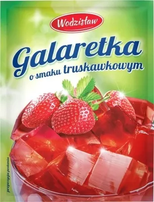 Produktbild von Wodzisław Götterspeise mit Erdbeergeschmack 71 g