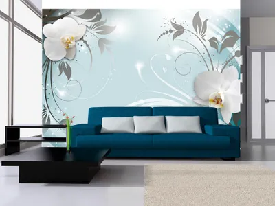 Produktbild von Vlies Fototapete 350x256 cm Tapeten Wandtapete XXL Blumen Orchidee b-A-0060-a-c