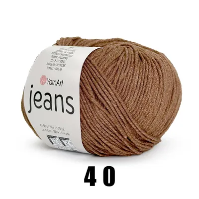 Produktbild von YarnArt Jeans (50g/160M) 40 braun