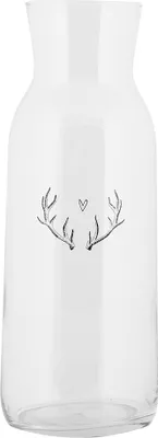 Produktbild von Clayre & Eef Karaffe 1000 ml Transparant Glas Geweih