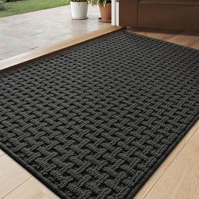 Obrázok produktu pre Protisklzová rohož pred vchodom do garáže a pred vchodom do domu Unyqoos®, 44 x 76 cm, sivá