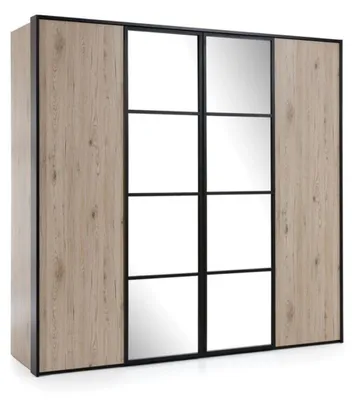 Produktbild von Kleiderschrank Braun Holz Möbel Design Elegantes Schlafzimmer Modern Schrank Neu