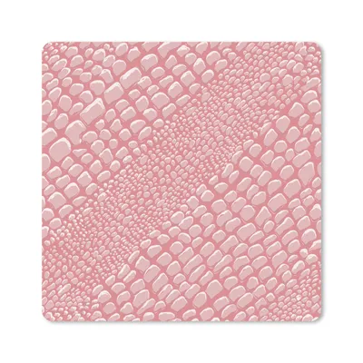 Produktbild von MuchoWow® Mauspad Mousepad Krokodilleder - Tierprint - Rosa 30x30 cm - Mousepads - Maus Mat - Pad - Mausunterlage - Gaming