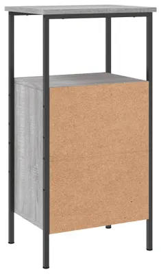 Obrázok produktu pre vidaXL Nočný stolík Grey Sonoma Oak 41x31x80 cm Materiál dreva
