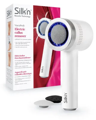 Productafbeelding van Silk'n VacuPedi, eeltverwijderaar, zilver, wit, ingebouwde batterij, 110 minuten, 1 stuk