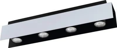 Produktbild von EGLO 97397, 4 Glühbirne(n), LED, GU10, 400 lm, Aluminium, Schwarz