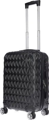 Produktbild von Herren Koffer Kleiner Handgepäck Damen Trolley Handgepäckkoffer Reiskoffer Hartschale Bordgepäck Leicht Erweiterbar mit Dehnfalte in Schwarz