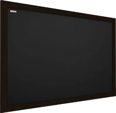 Zdjęcie produktu dla Tablica kredowa czarna 70x50 cm rama CZARNA drewniana lakierowana