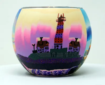Produktbild von Teelicht mit 3 Motive Leuchtturm Teelichthalter Windlicht Leuchtglas Kerzenhalter